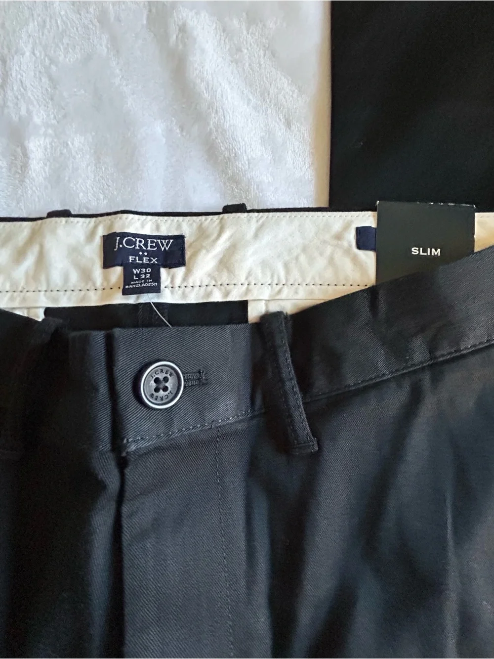J. Crew Black Slim Chino Pants size 30x32